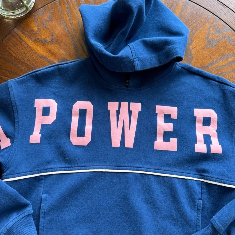 Old Navy Dynamic Fleece Cropped Graphic Hoodie for Girls